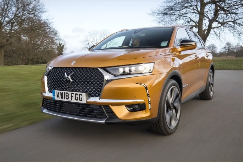 PD website road test DS7 Crossback front view