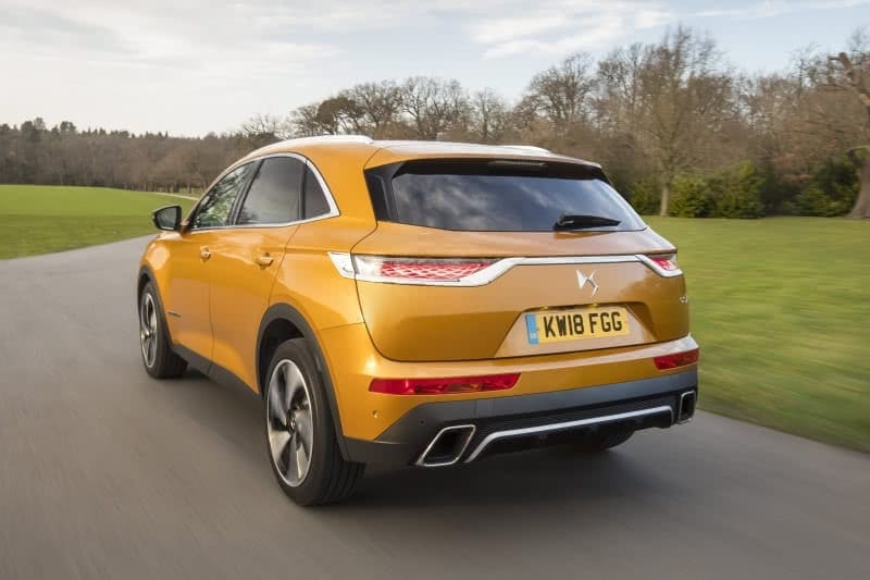 PD website road test DS7 Crossback rear view