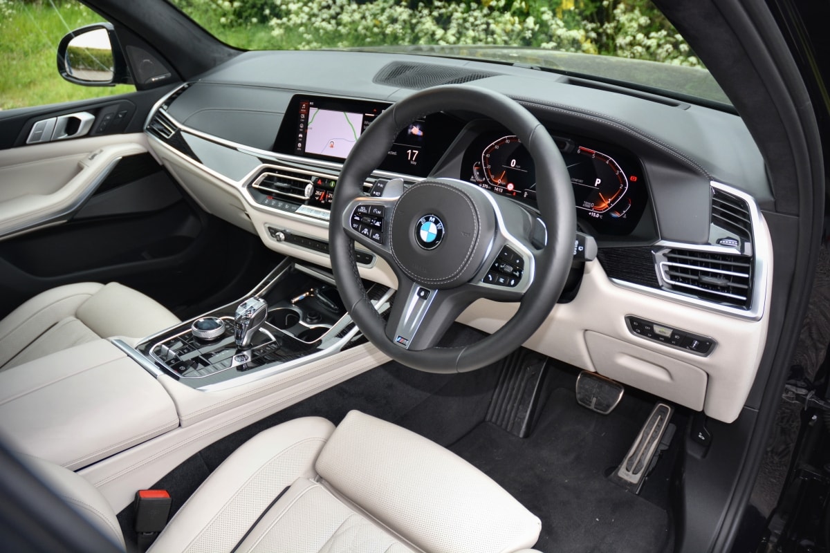 BMW X7 front seat