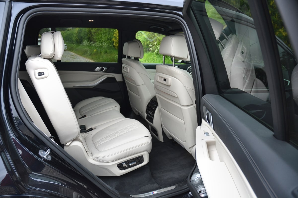 BMW X7 rear seat