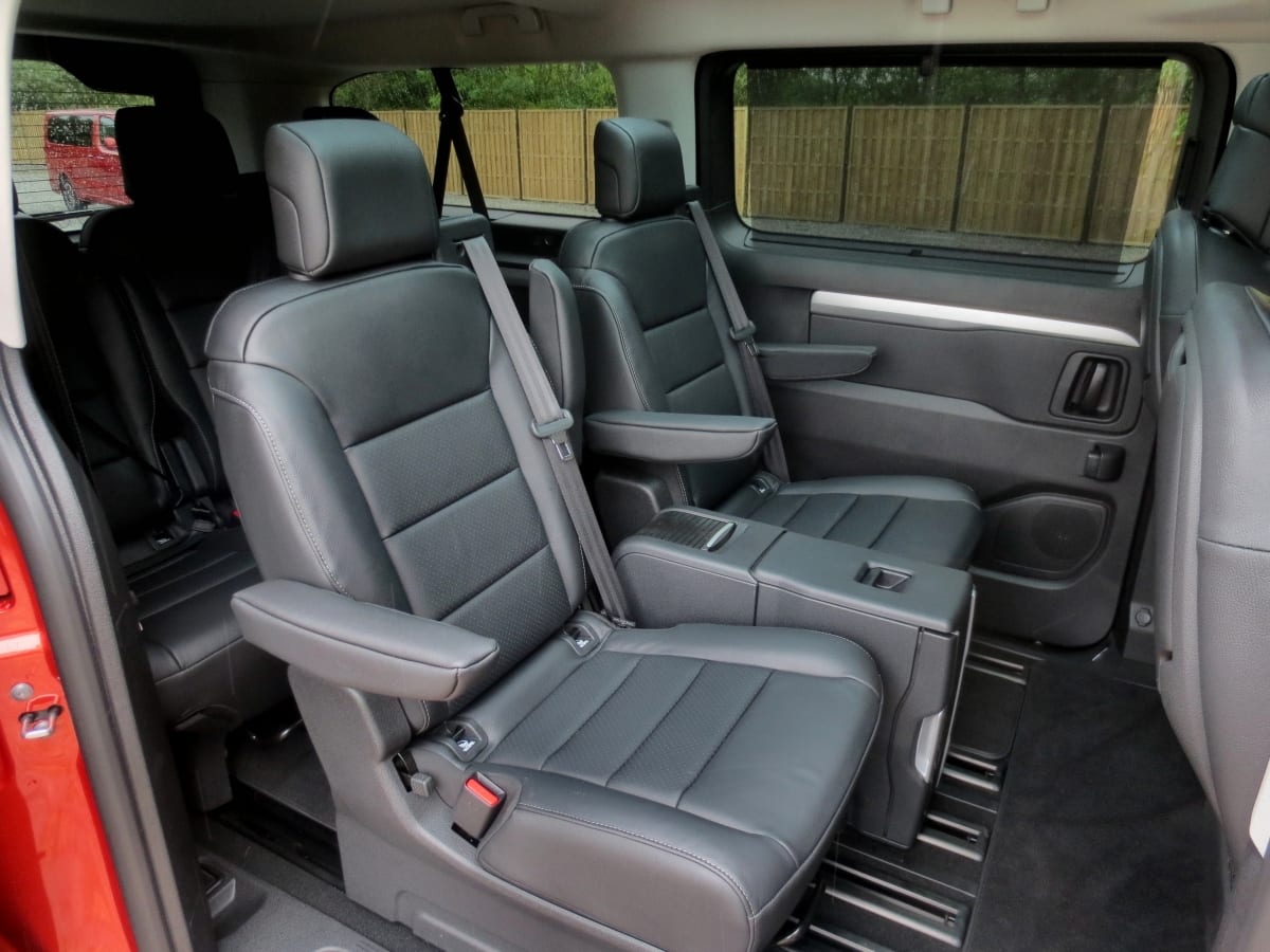 Vauxhall Vivaro Life rear seat