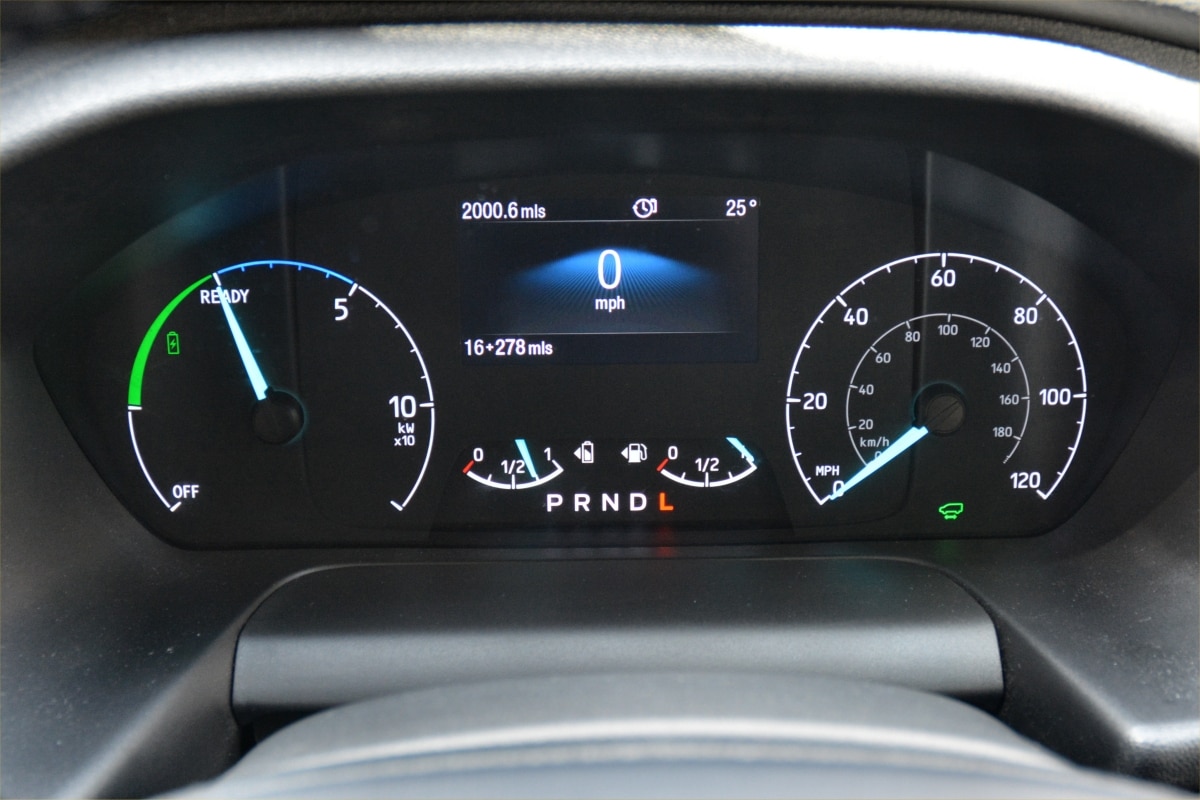 Ford Tourneo PHEV dashboard