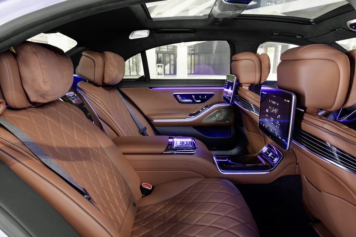 Mercedes S-class rear seat