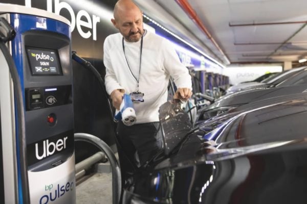 BP Pulse opens dedicated rapid charging hub for Uber electric cars