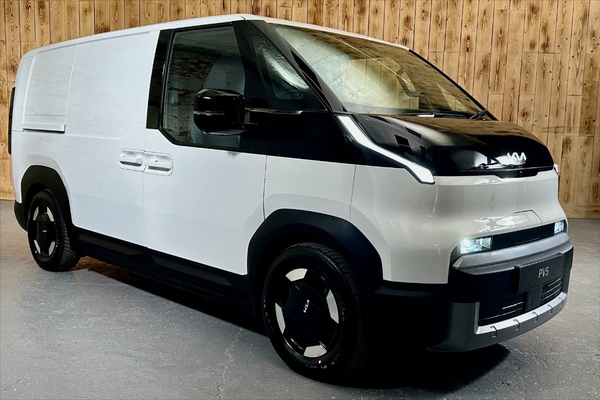 Kia PV5 van 2025 model, sleek design for professional chauffeurs.